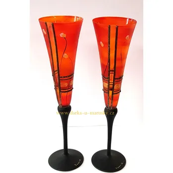 Sklenice Flétny na sekt - Orange dram