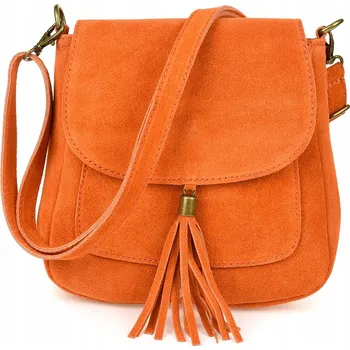 Kabelka Vera Pelle kabelka z pravé kůže oranžová