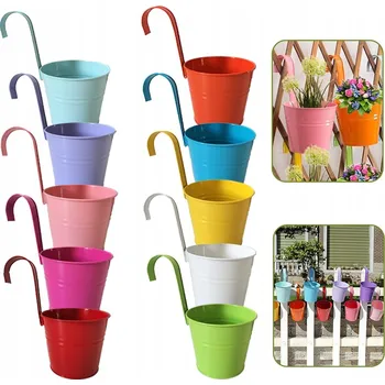 Květináč Květináč / Obal na květináč 16 cm, kovový, vícebarevný