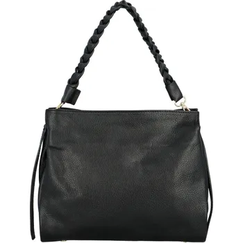 Kabelka Módní dámská kožená kabelka na rameno Walida, černá
