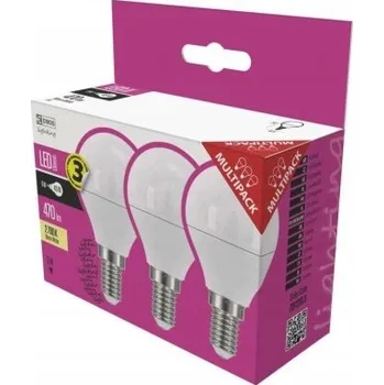 Žárovka LED žárovky EMOS Classic Mini Globe 5 W, teplá bílá, 3 kusy