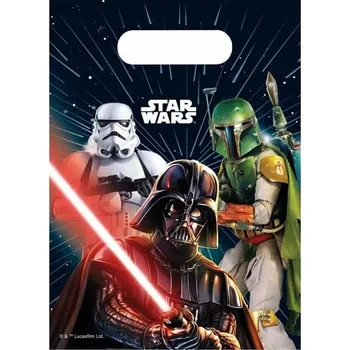 Dárková taška Dárkové narozeninové tašky Star Wars 6 Ks