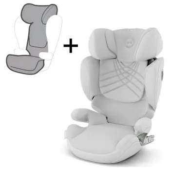 Autosedačka Cybex Platinum Solution T i-Fix Plus + Letní potah - Platinum White