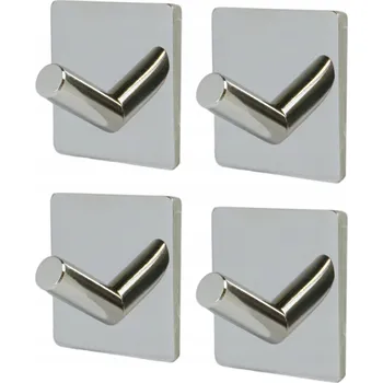 Věšák Háček bez vrtání Global Service stříbrný