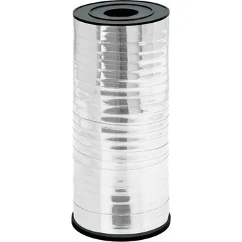 Stuha Stříbrná páska Stuha na dekoraci balónků 92 m