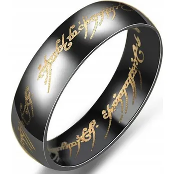 Prsten Prsten Černý Zlatý Pán Prstenů