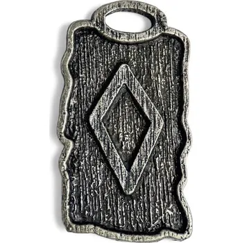 Náhrdelník Drakkaria INGWAZ, Inguz, runový amulet, zinek