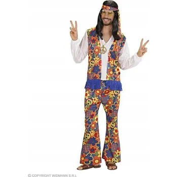 Karnevalový kostým KOSTÝM HIPPIS HIPIS S KVĚTINAMI HIPPISA 70 LET