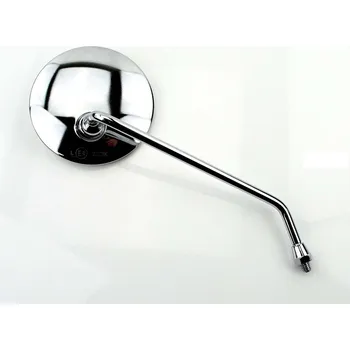 Zrcátko pro motocykl Diverse / Import Zrcátko pravé chrom kulaté 105 mm rameno 190 mm závit M8 pro Honda, Dax, Monkey, CT, CY MG00077322