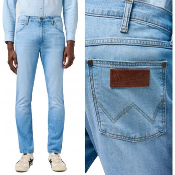 Pánské džíny Pánské kalhoty Wrangler Larston Slate Shade 112362560 W34 L34