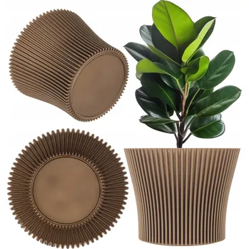 Květináč Žlutý plast Květináč Kadax 17 cm x 17 x 14,5 cm