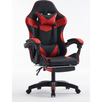 Herní křeslo COYOTE II s podnožkou, kancelářské, černo-červené