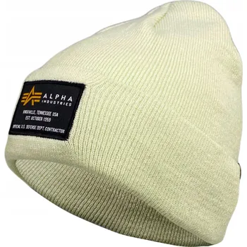 Čepice Zimní čepice Alpha Industries čepice žlutá, jedna velikost