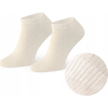 Pánské ponožky Steven Ponožky Kotníkové Ponožky ze 100% přírodní bavlny bílé barvy, velikost 44-46