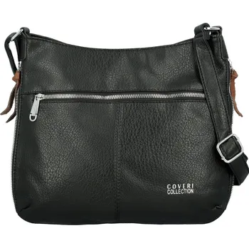 Kabelka Módní dámská koženková crossbody kabelka Coveri Kisha, černá