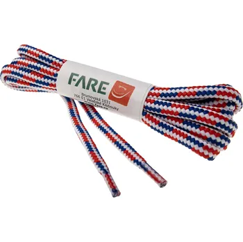 Tkaničky do bot Šněrovadlo kulaté PES 4 - 110 cm, tricolora