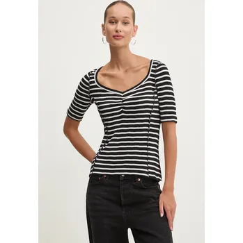 Dámské tričko Tričko Desigual PICA 24WWTK81 černá 99X, vel. S