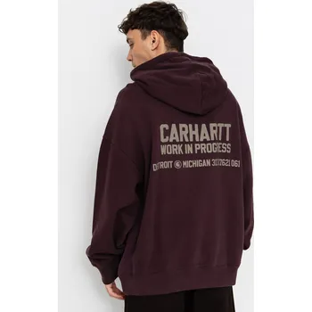 Pánská mikina Carhartt WIP Distance HD (palisander/stone dyed) M, fialová