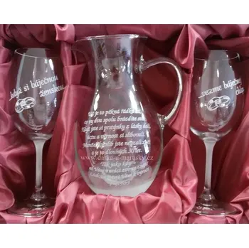 Výroční souprava na víno CHARLOTTE 2+1/C - Už je to pěkná řádka let