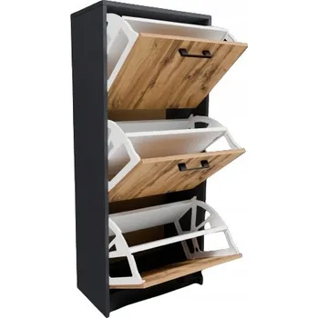 Botník Matkam 50,1 x 116 x 28 cm dub wotan, grafit