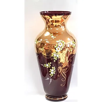 Váza Luxusní smaltová váza A7, 45cm - Rubín