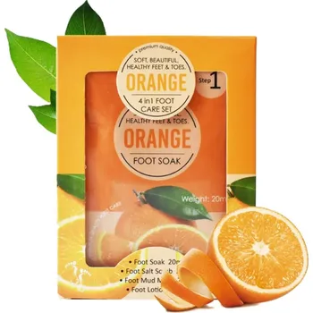 ODEL Luxusní gelová sada na pedikúru – Pomeranč 4x20ml