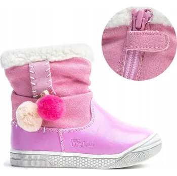 Dámská zimní obuv Boty kotníkové boty ZATEPLENÉ kožíšek roztomilé MĚKKÉ pohodlné ZIP Wojtyłko