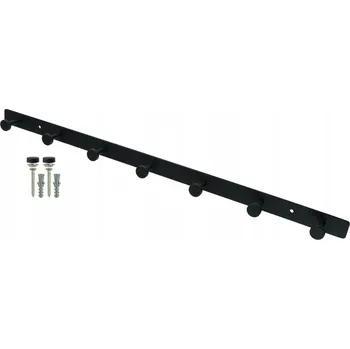 Věšák Tyč s háčky na kolíčky Global Service černá