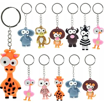 Přívěsek Na Klíče na klíče gumový zvířata zvíře 1 kus. MIX náhodných MODELŮ
