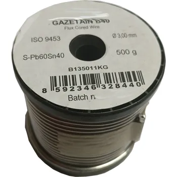 Příslušenství ke svářečce Pájka / Cín trubičkový Pb60Sn40 @3,0mm - 0,5kg obrácený poměr - více olova!