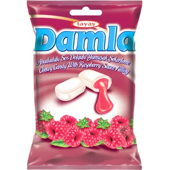 Bonbon Tayas Damla Raspberry soft candy 90g