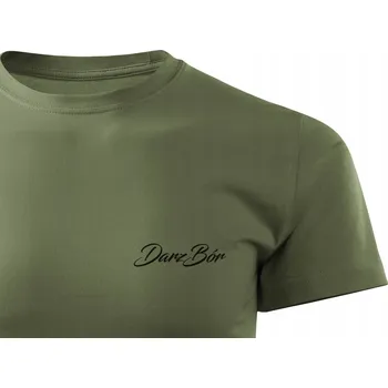 Pánské tričko Tričko tričko vojenské khaki barvy s potiskem DARZ BÓR, vel 3XL