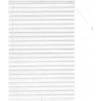 Žaluzie Okenní žaluzie s roletou, manuální ovládání, bílá, hliníková