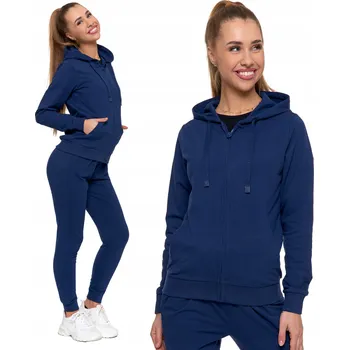 Dámská mikina Dámská bavlněná mikina MORAJ S KAPUCÍ , na zip, tmavě MIKINA S