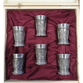 Zahradní dekorace Souprava cínových koštovek v dárkovém balení kód.č. 45