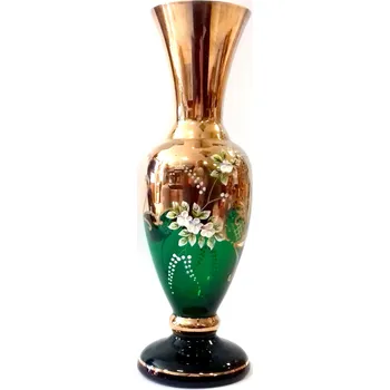 Váza Ručně malovaná váza C6 Smaragd
