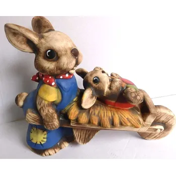 Zahradní dekorace Zaječí výlet 01/7806 (MRAZUVZDORNÁ KERAMIKA)