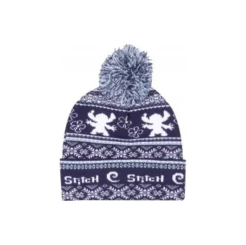 Čepice Čepice Stitch Fair Isle Pom Beanie Tmavě modrá