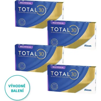 Kontaktní čočky Multifokální kontaktní čočky Alcon TOTAL30 Multifocal (3 čočky) Alcon výhodné balení 4 kusů