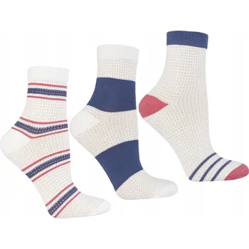 Dámské ponožky PONOŽKY Dámské 3/4 Nad Kotník se Síťkou Klasické 3-BALENÍ MORAJ 38-41