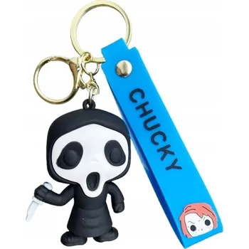 PŘÍVĚSEK NA KLÍČE přívěsek GHOSTFACE přívěsek na klíče batoh SCREAM duch HALLOWEEN