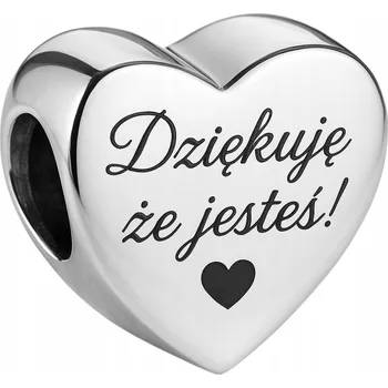 Přívěsek Přívěsek Stříbrné Srdce Srdíčko s gravírováním Děkuji, že Jsi STŘÍBRO 925