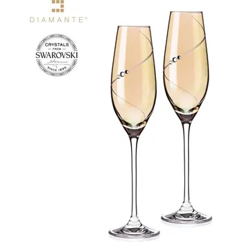 Sklenice Skleničky na sekt SUN 200ml - SWAROVSKI® 2ks