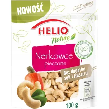 Sušená potravina Pražené Kešu ořechy bez soli a tuku - HELIO Natura 100g