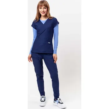 Dámský overall Dámská lékařská souprava Maevn Embrace (halena Zoe, kalhoty Mia) námořnická modř