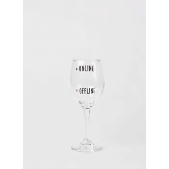 Sklenice Sklenička na víno - Online/Offline
