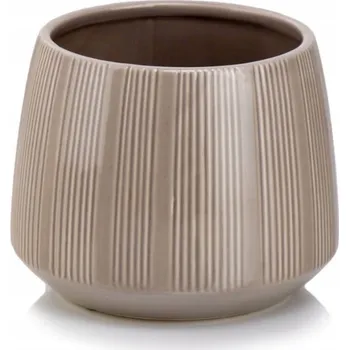 Květináč Keramický obal na květináč 16,5 cm, béžový