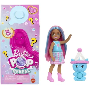 Panenka Barbie pop reveal Chelsea koktejlové překvapení