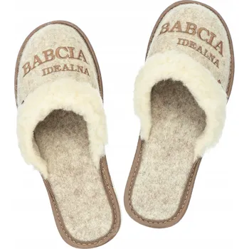 Dámské pantofle Dárek k babičce pro babičku. Teplé Pantofle PERFECT GRANDMA 36-41 PanSzew