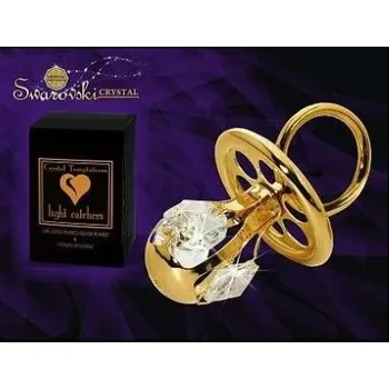 Figurka Zlatý dudlík Swarovski Crystals figurka